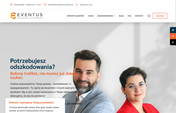 EVENTUS Dochodzenie Odszkodowań